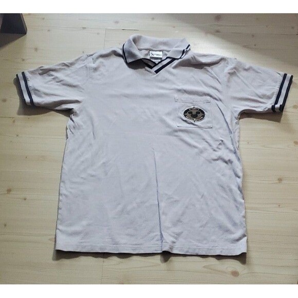 Polo ShirtVintage Disney Animal Kingdom Men's Large Cast Member 1998 Beige Polo - Picture 1 of 8